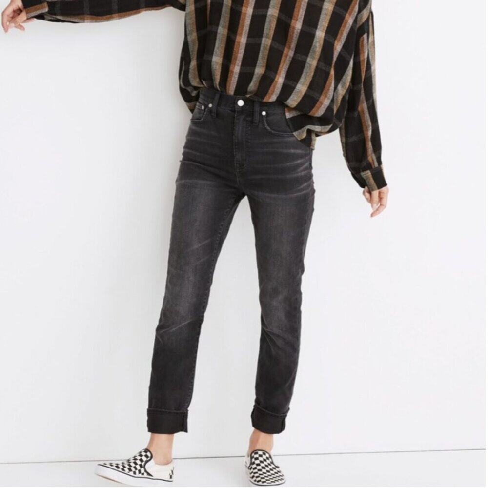 Madewell The High-Rise Slim Boyjean in Allwood Wash